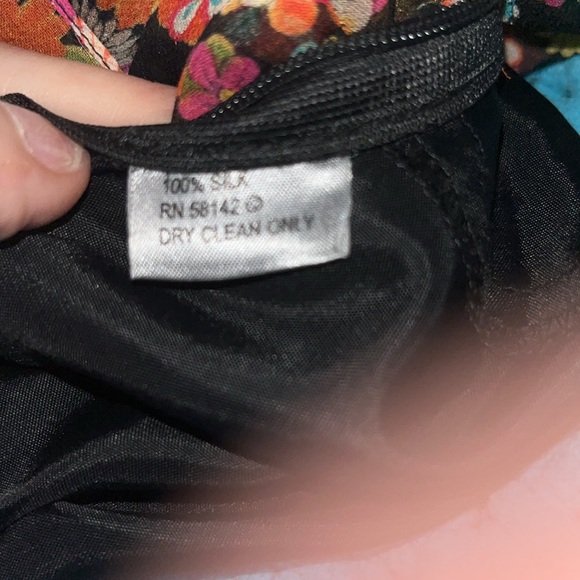 VNTG Muse Floral Chiffon Dress Size 4 - Picture 5 of 5